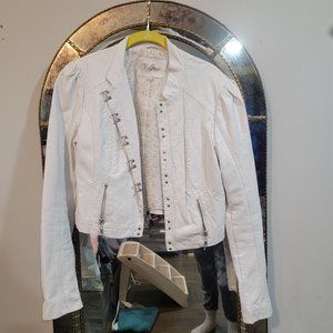 Guess Moto Jacket White